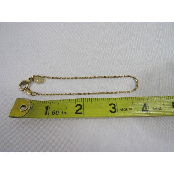 American Showcase Gold Tone Twist Bracelet Dainty Minimalist Neutral Whimsical - Picture 3 of 3